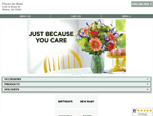 Tablet Screenshot of flowersretail.net